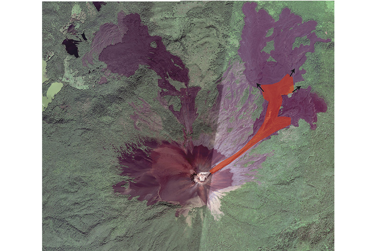 Presentan imágenes satelitales del Volcán Momotombo