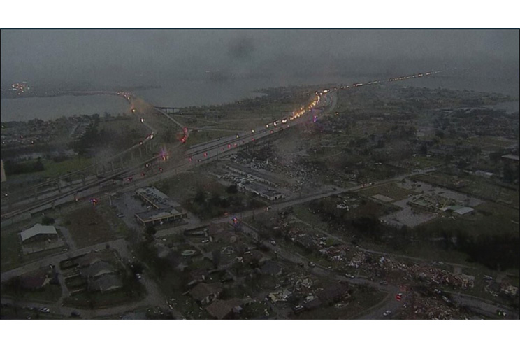 Once muertos por tornados en Texas