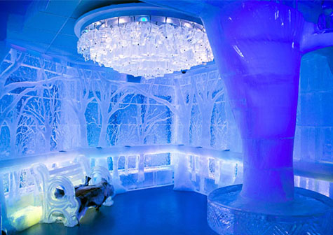 Para el calor, un bar de hielo en NY