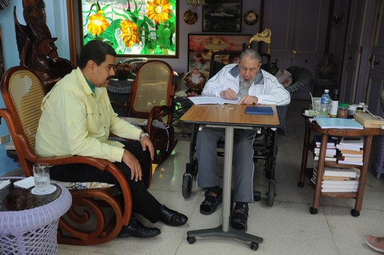 Nicolás Maduro se reúne con Fidel en Cuba