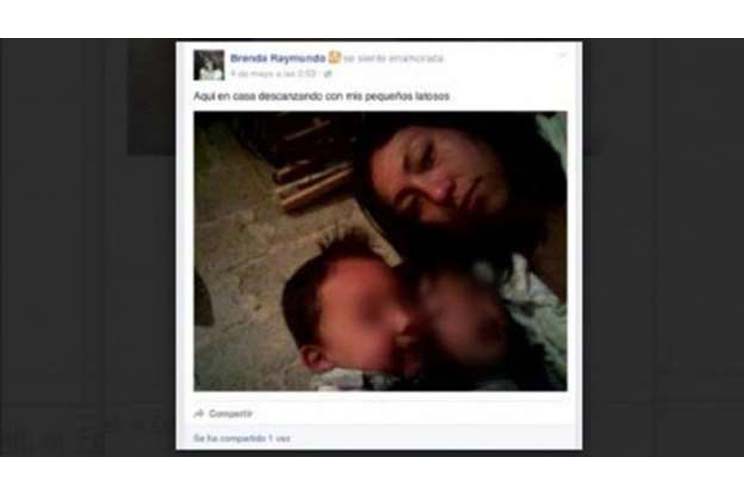 La detuvieron por intentar vender a su hijo en Facebook