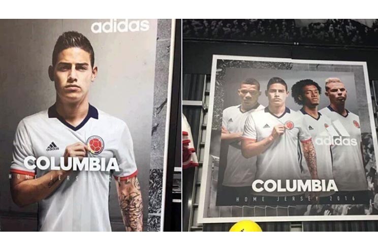 El increíble error de Adidas en la camiseta de Colombia