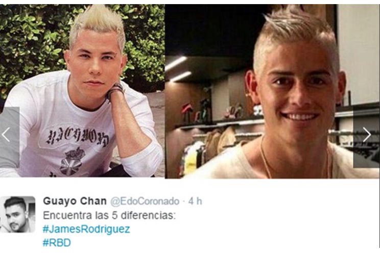 Los memes contra James Rodríguez y su nuevo look