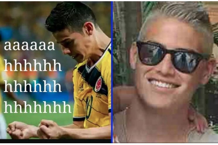 Los memes contra James Rodríguez y su nuevo look