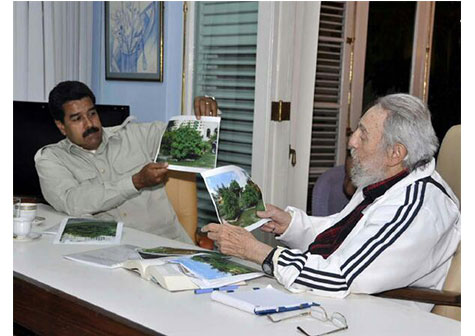 Presidente Maduro calificó encuentro con Fidel Castro como una reunión histórica