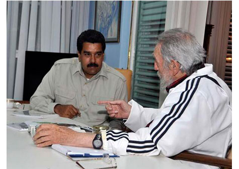 Presidente Maduro calificó encuentro con Fidel Castro como una reunión histórica
