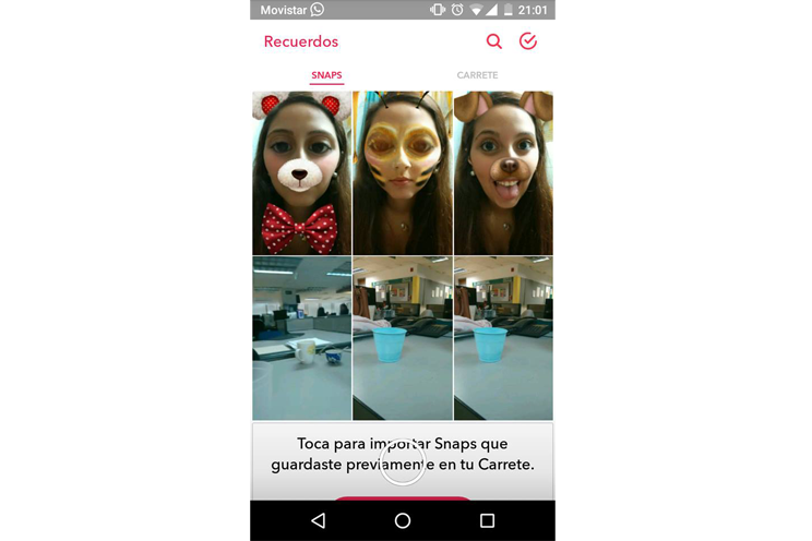 Snapchat se reinventa con "Recuerdos"