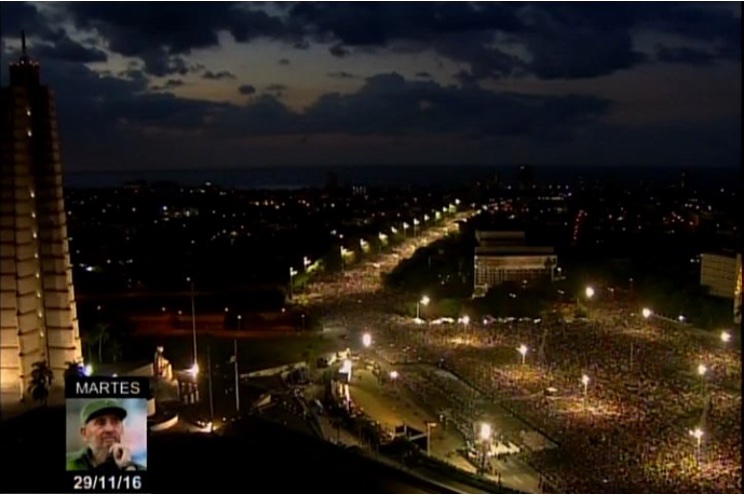 Multitudinario acto político-cultural en homenaje al Comandante Fidel en Cuba