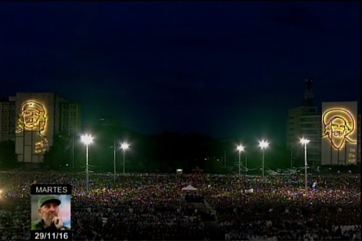 Multitudinario acto político-cultural en homenaje al Comandante Fidel en Cuba