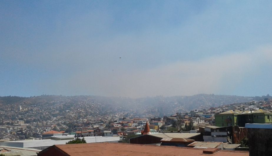 Chile: 140 casas quemadas por incendio en Valparaíso
