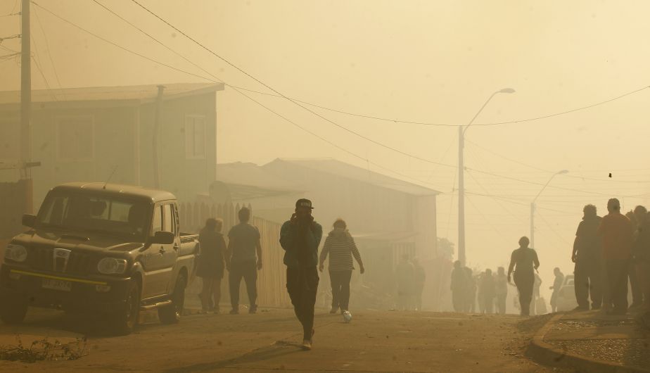 Chile: 140 casas quemadas por incendio en Valparaíso
