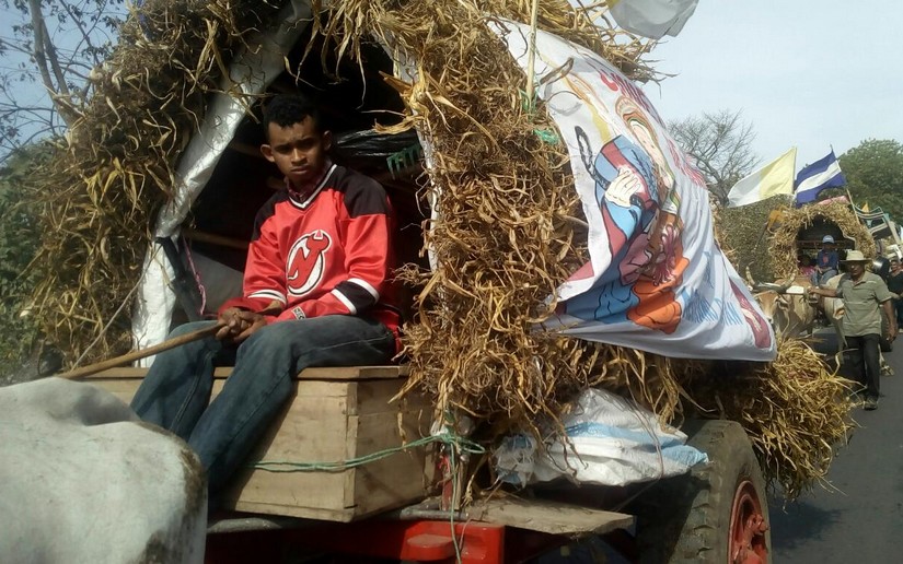 Peregrinos de Diriomo salen rumbo al Santuario de Popoyuapa