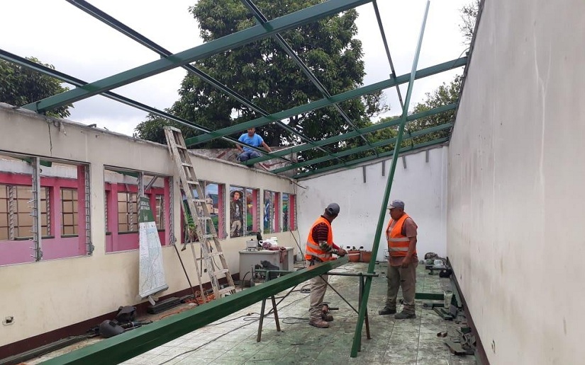 En fotos: Así se reconstruyen los espacios públicos en el municipio de La Concepción