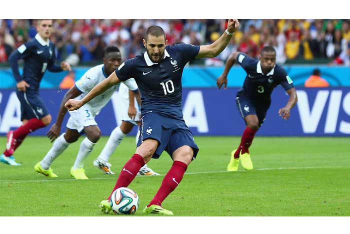 Francia vence a Honduras 3-0 con goles de Karim Benzema