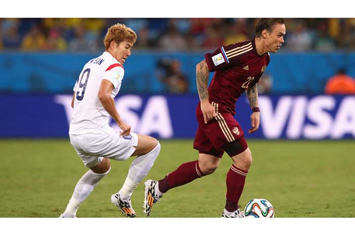 Rusia y Corea empatan en un partido intenso en Cuiabá