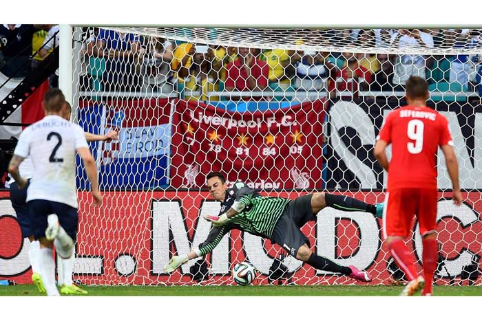 Contundente victoria de Francia ante Suiza 5-2