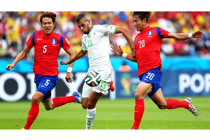 Argelia se impone a Corea del Sur