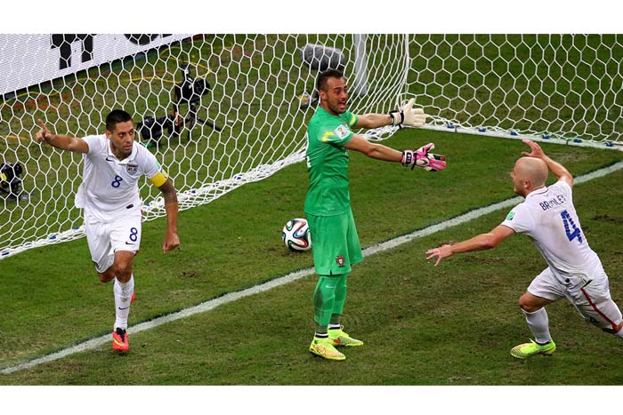 Estados Unidos empata con Portugal 2-2