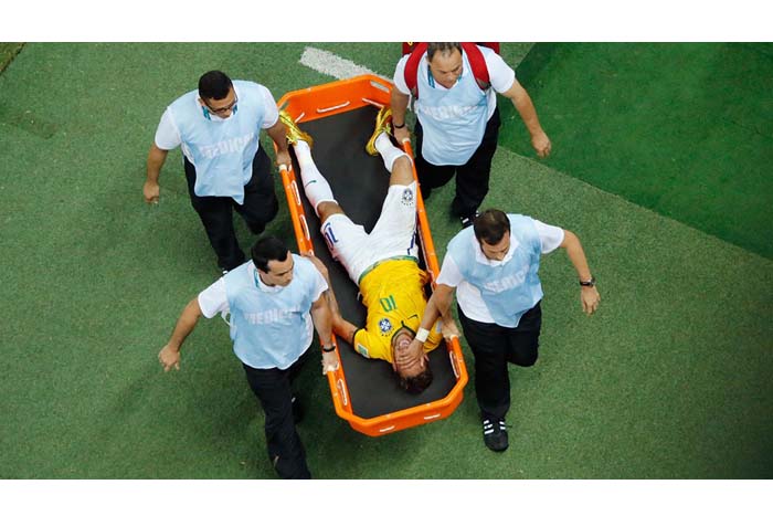 Neymar se pierde el Mundial por fractura en la columna