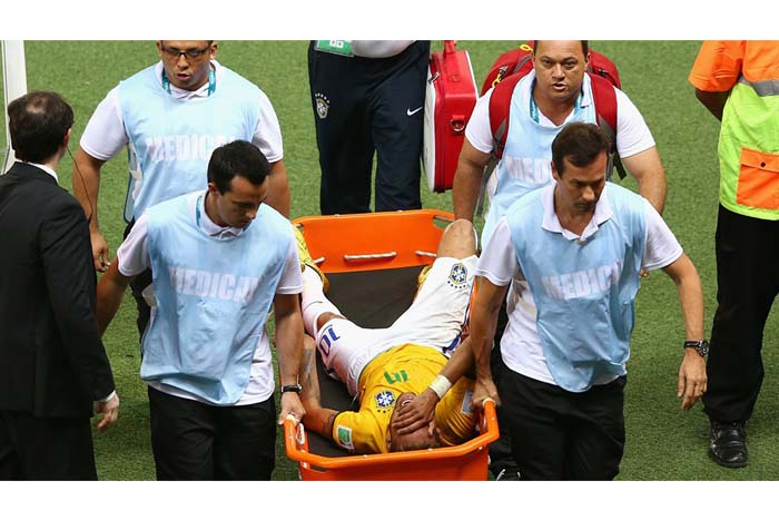 Neymar se pierde el Mundial por fractura en la columna