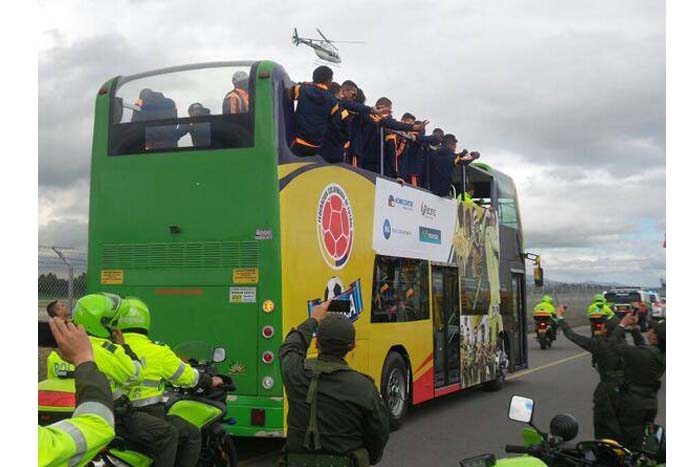 Fiesta en Colombia: ¡Llegaron los héroes! 