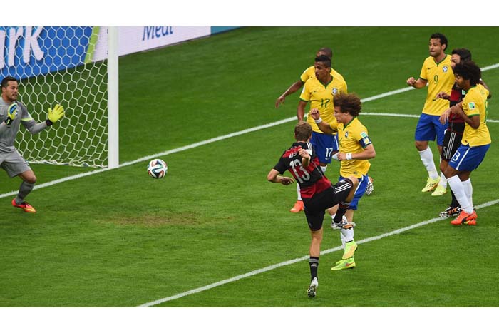 Alemania somete a Brasil 7-1 en semifinales