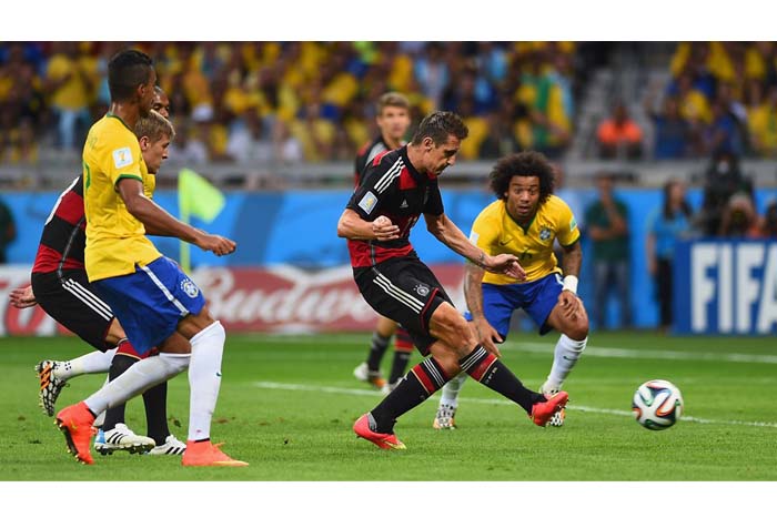 Alemania somete a Brasil 7-1 en semifinales
