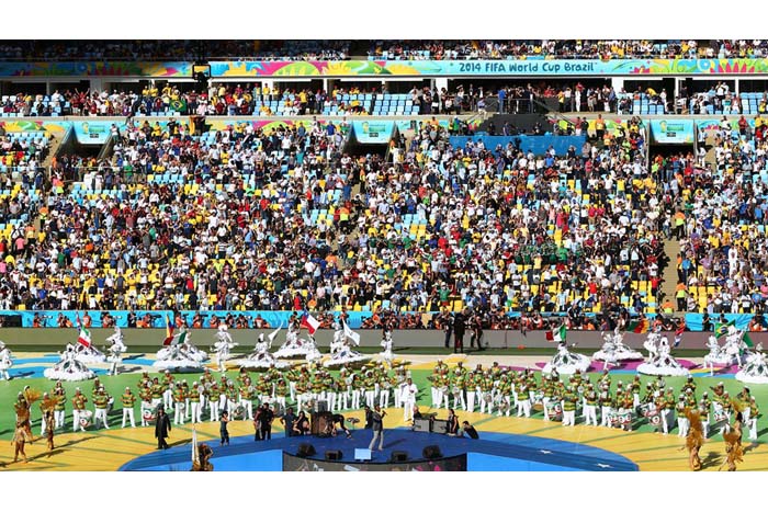  El Maracaná vivió una fiesta con la ceremonia de cierre del Mundial 2014