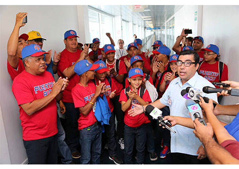Llega a Nicaragua selección de béisbol infantil de Puerto Rico