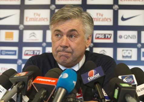 FUTBOL-PSG rechaza una oferta del Real Madrid por DT Ancelotti