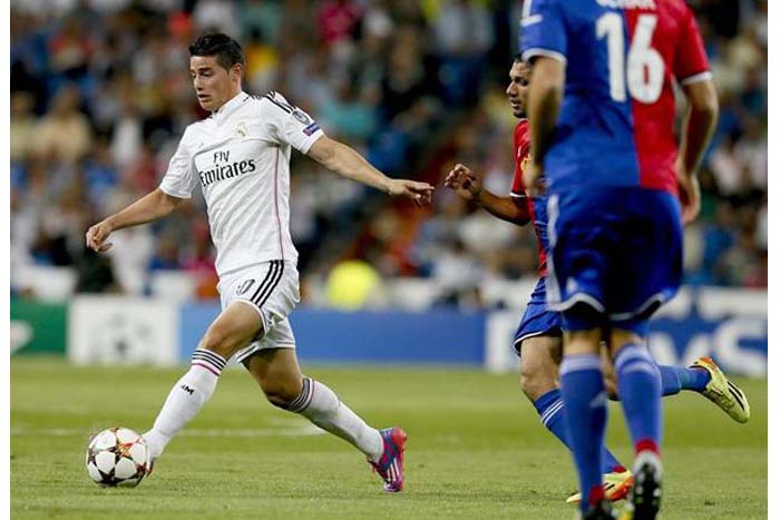Real Madrid goleó 5-1 al Basil en el debut en Champions League