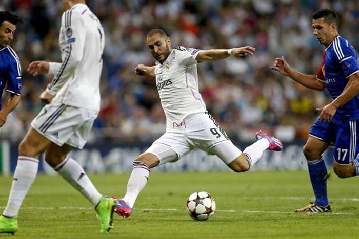 Real Madrid goleó 5-1 al Basil en el debut en Champions League