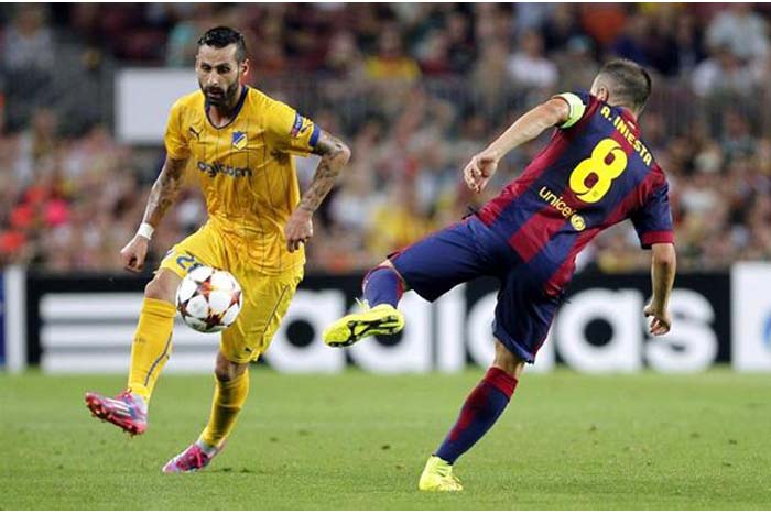Barcelona ganó, sin brillo y con suplentes, al APOEL de Chipre