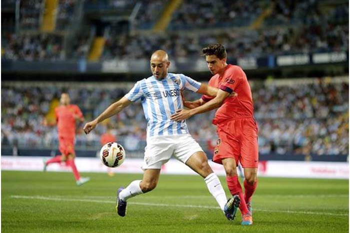 0-0: Barcelona tirita en La Rosaleda ante un buen Málaga