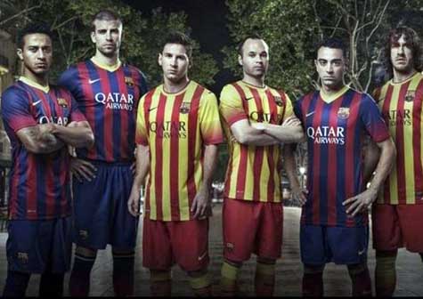 Nuevo uniforme del Barcelona representa a Cataluña (fotos)