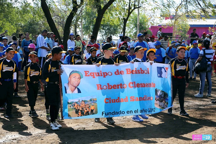 Ciudad Sandino inaugura XXII Campeonato de Béisbol Infantil