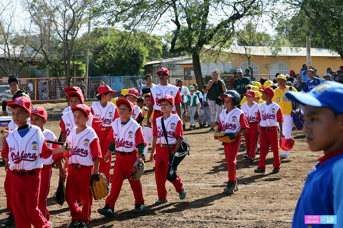 Ciudad Sandino inaugura XXII Campeonato de Béisbol Infantil