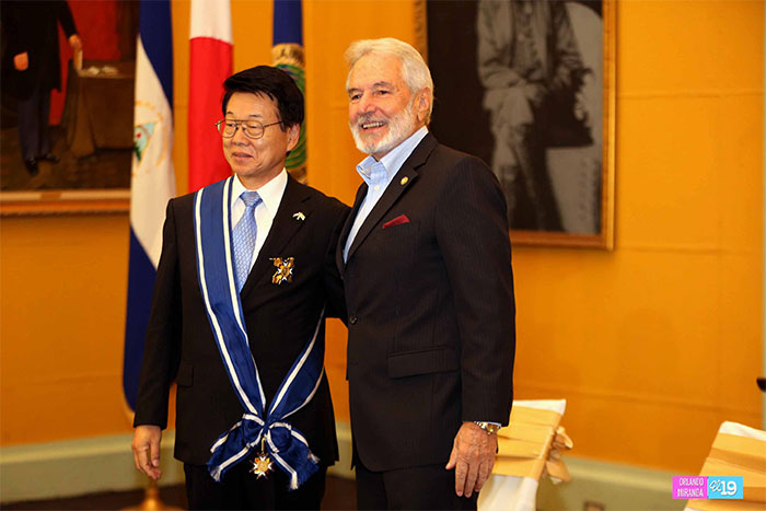 Imponen Orden José de Marcoleta a Embajador de Japón en Nicaragua