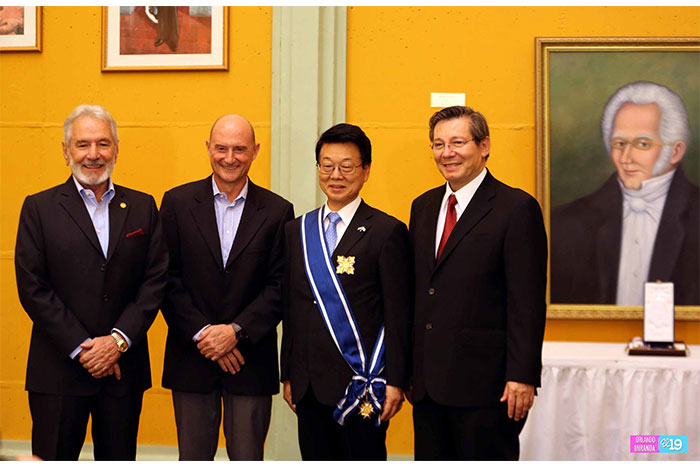 Imponen Orden José de Marcoleta a Embajador de Japón en Nicaragua