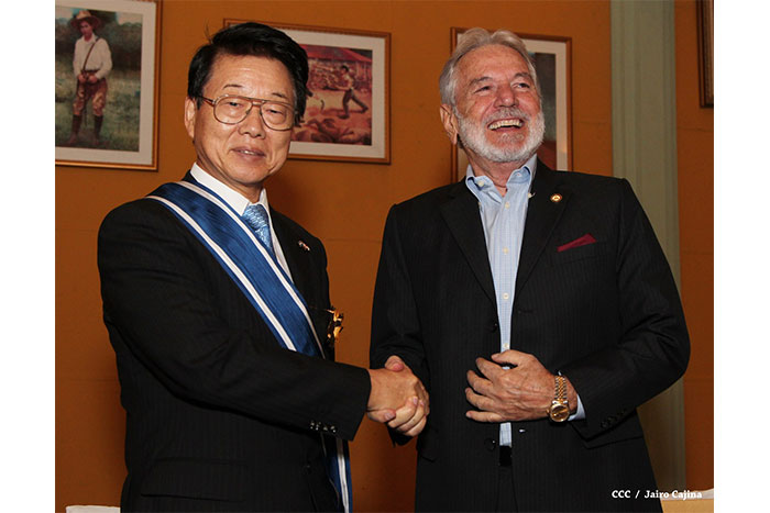 Imponen Orden José de Marcoleta a Embajador de Japón en Nicaragua