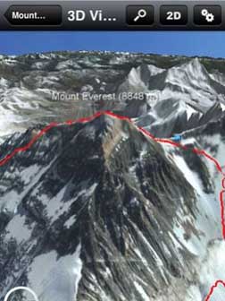 App para iOS permite "escalar" el Monte Everest sin riesgos