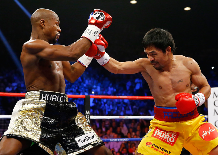 Mayweather derrota a Pacquiao por decisión unánime en la 'Pelea del Siglo'