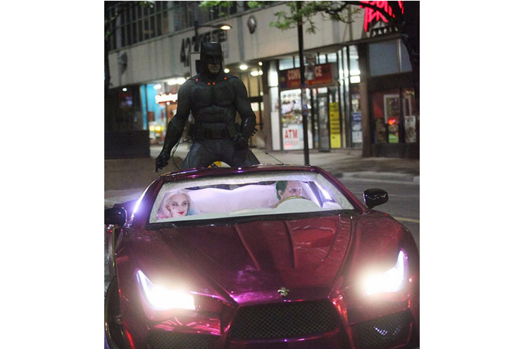 Primeras imágenes de Batman durante la filmación de 'Suicide Squad'