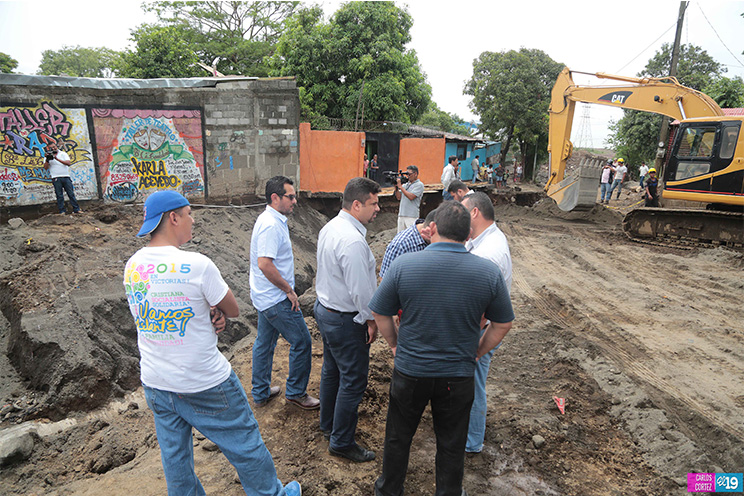 Alcaldía de Managua continúa reparando daños ocasionados por fuerte lluvia en la capital