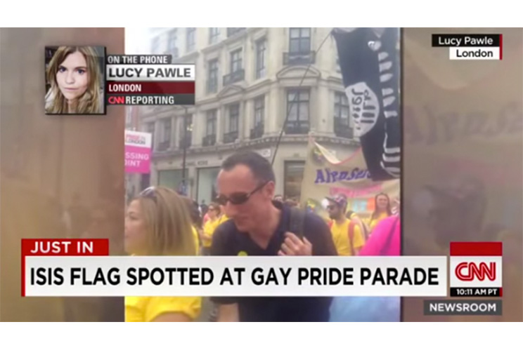 CNN confunde bandera con juguetes sexuales por una del Estado Islámico