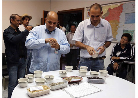 Productores de café sostienen importante encuentro con representantes del Banco del Alba
