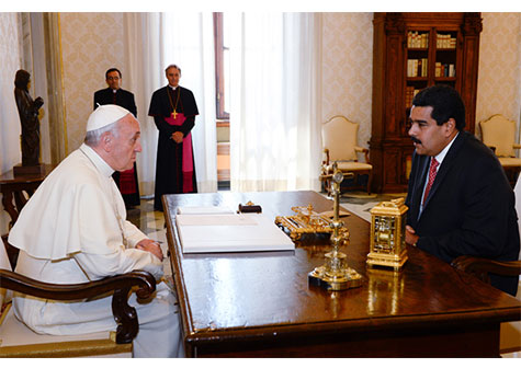 Presidente Maduro y el Papa conversaron sobre pobreza, criminalidad y drogas