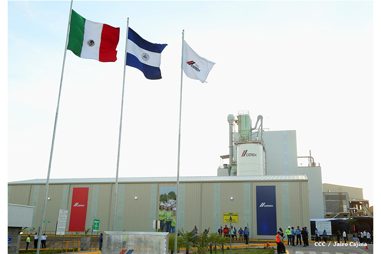 Presidente Daniel inaugura nueva planta de CEMEX en Nicaragua