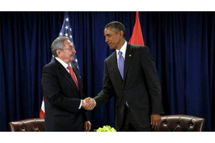 Se reúnen Raúl y Obama en la sede de Naciones Unidas