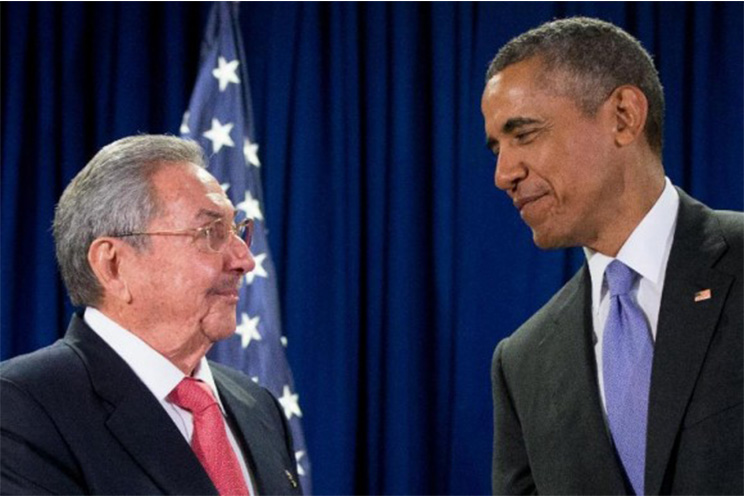 Se reúnen Raúl y Obama en la sede de Naciones Unidas